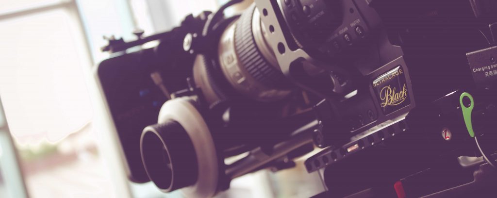 Film camera on set for a film production